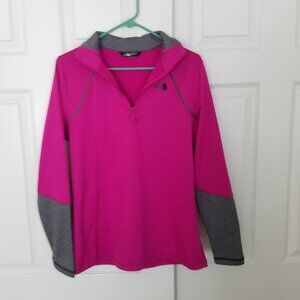 North Face Womens L 1/4 zip EUC